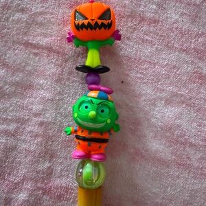 Handcrafted Pen-Jack the Pumpkin King & Clown in Neon (with extender pen)